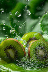 kiwi falls into the water