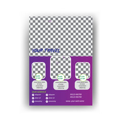 Fototapeta premium Modern company tours travel flyer design. Travel Flyer designs templates