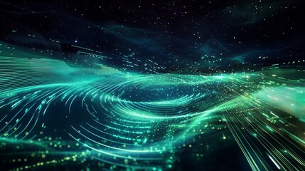 Futuristic Digital Waves