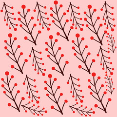 seamless pattern with leaves