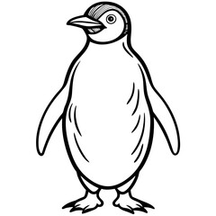 penguin sketch drawing