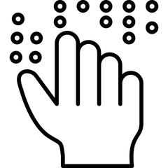 Obraz premium Braille Icon