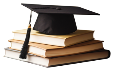 PNG  Graduation hat book publication intelligence.