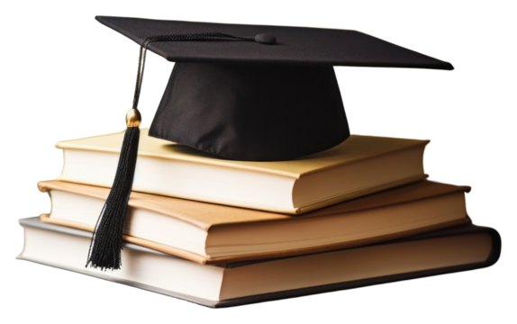 PNG  Graduation hat book publication intelligence.