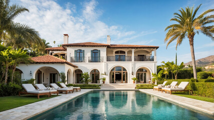 Fototapeta premium A luxurious Mediterranean style villa