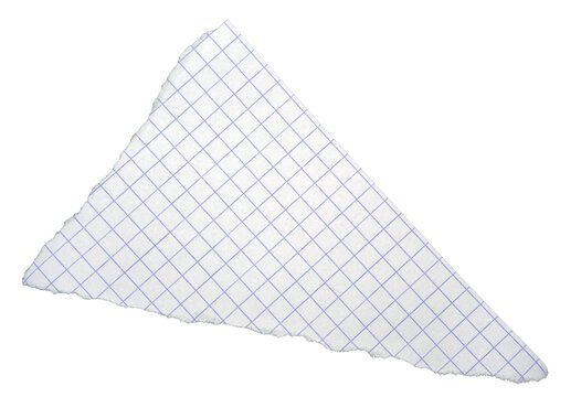 feuille de papier quadrill&eacute;e d&eacute;chir&eacute;e, PNG sur fond transparent