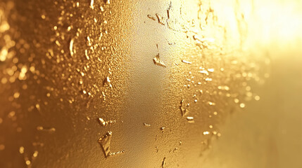 An abstract background of a close up beautiful gold shiny wall