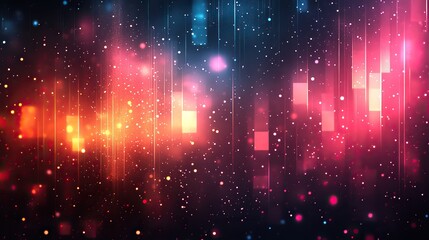 Obraz premium An abstract background features geometric shapes, emphasizing science and technology design.