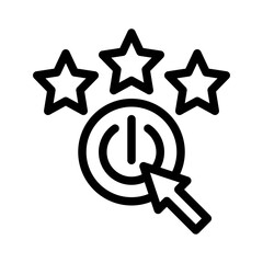 power button line icon