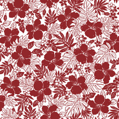 Beautiful hibiscus pattern perfect for textiles,