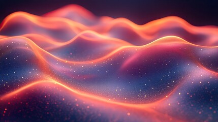 Obraz premium An abstract background of flowing lines and waves, symbolizing future technology concepts.