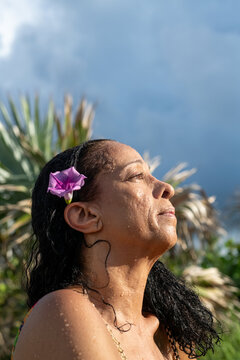 A 65 YEAR OLD natural beauty