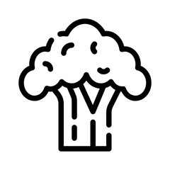 broccoli line icon