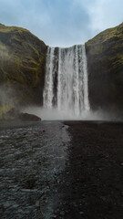 Portrait of Skogafoss, Iceland