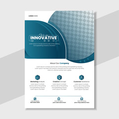 Creative modern professional corporate business flyer design template for marketing