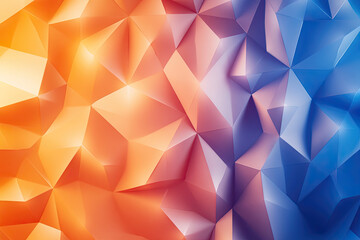Abstract geometric background with orange and blue tones, suitable for modern designs.