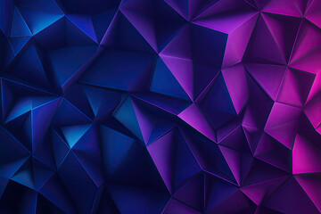 Obraz premium Colorful geometric pattern with shades of blue and purple, suitable for backgrounds.