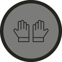 Obraz premium Gloves Vector Icon Design