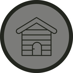 Shed Vector Icon Design