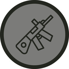 Rifle Vector Icon Design