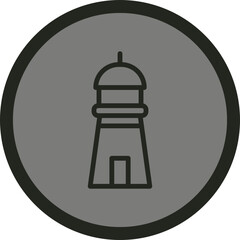 Lighthouse Vector Icon Design