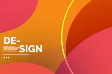 Obraz premium Abstract orange elegant background design templates