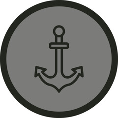 Anchor Vector Icon Design