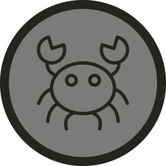 Crab Vector Icon Design