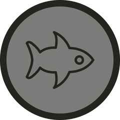 Shark Vector Icon Design