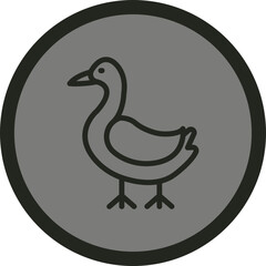Goose Vector Icon Design