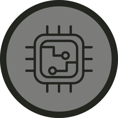 Processor Vector Icon Design