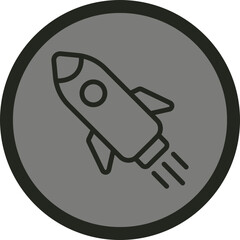 Rocket Vector Icon Design