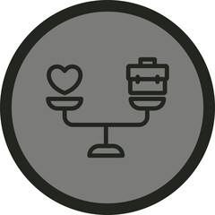 Balance Vector Icon Design