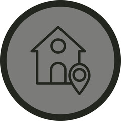 Home Destination Vector Icon Design