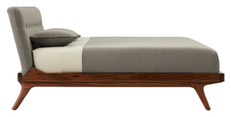 PNG Contemporary bed furniture white background architecture.