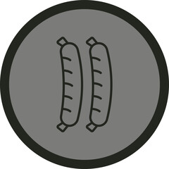 Sausages Vector Icon Design