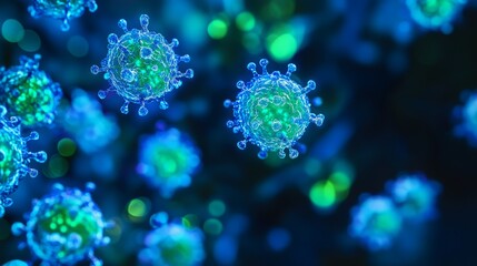 Microscopic View of Viruses