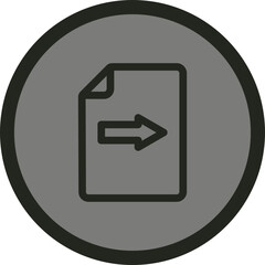 File Move Vector Icon Design