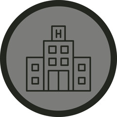 Hospital Vector Icon Design