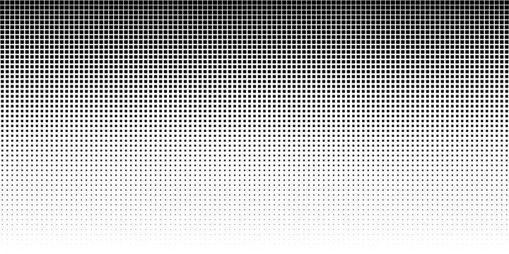 Dot pattern seamless background. Square polka dot pattern vector template. Abstract futuristic dotted mesh with gradient effect. Geometric minimal digital design.