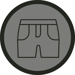 Fototapeta premium Shorts Icon Design