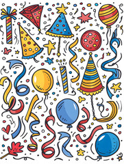 New Year and Christmas graphic advertising background