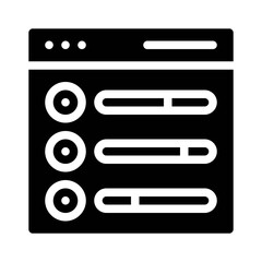 radio button glyph icon