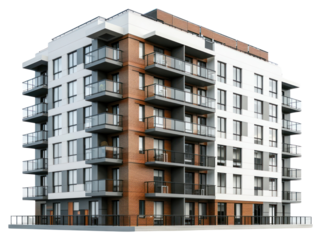 Modern urban apartment building design