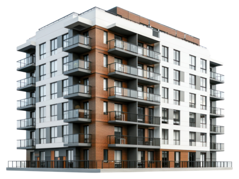 Modern urban apartment building design