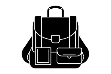 black bag isolated on white