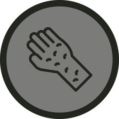 Skin Rash Vector Icon Design