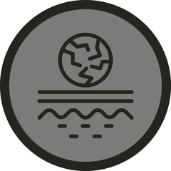 Dry Skin Vector Icon Design