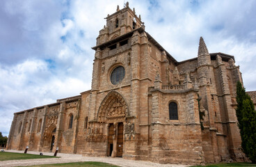Church of Santa María la Real in Sasamón from the 12th to the 17th century. Burgos, Castile and...
