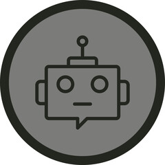 Ai Assistant Vector Icon Design